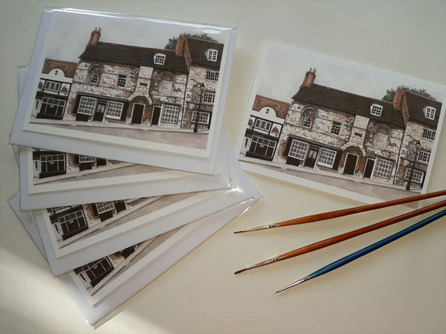 Jews House, Lincoln blank greetings card