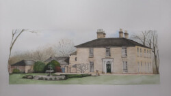 House and fountain - DB House Portraits