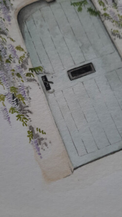 Door frame portraits - DB House Portraits